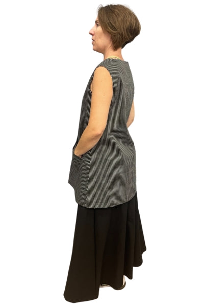 The Every Body Tunic - Reversible Pin Stripes