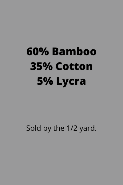 Bamboo & Organic Cotton Jersey