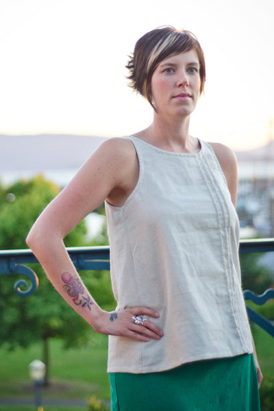 Pin Tuck Tank Sewing Pattern