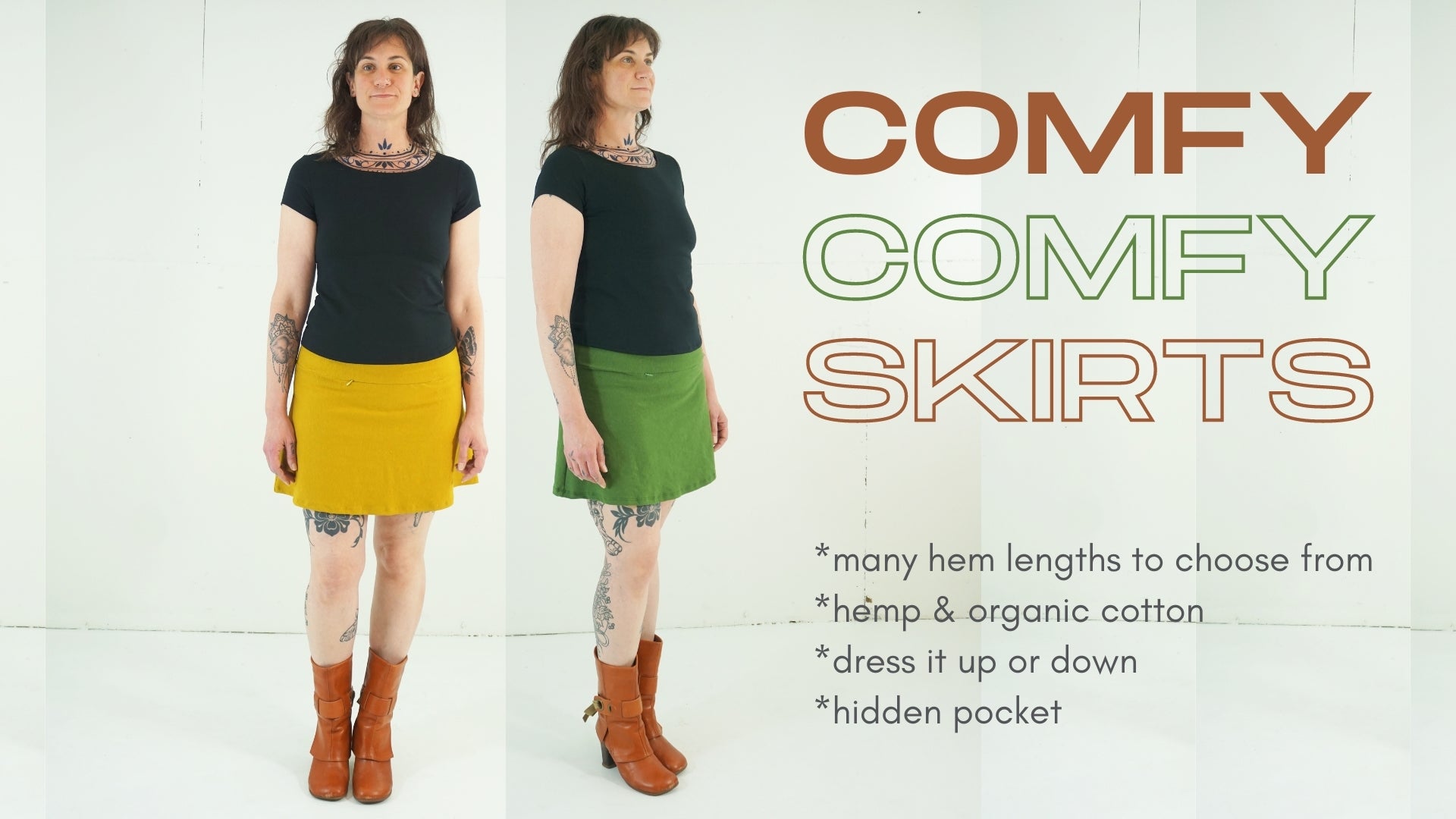 Eco Friendly Hemp & Organic Cotton Basics Made for Curves